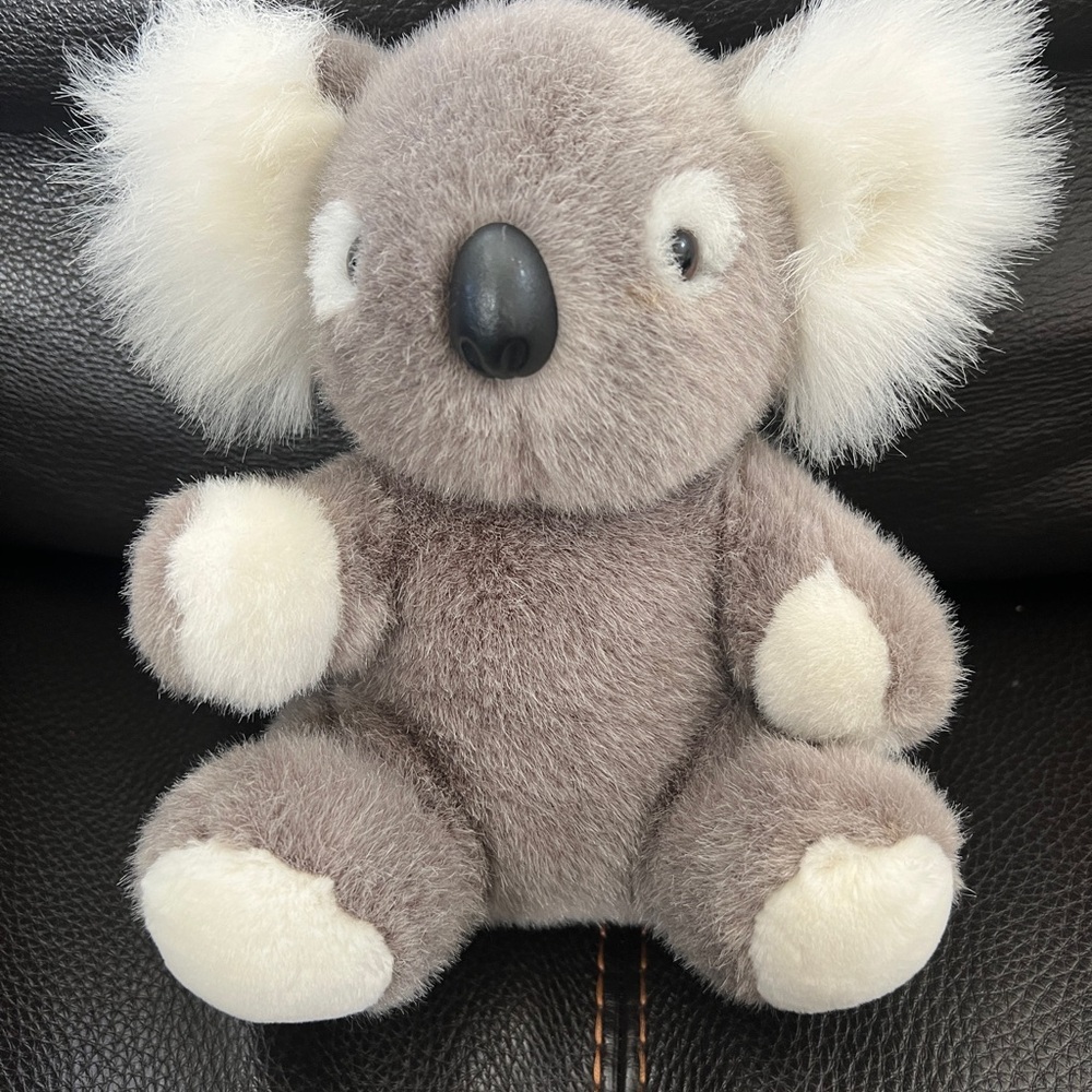 Charming Gray Koala Plush Australian Made
